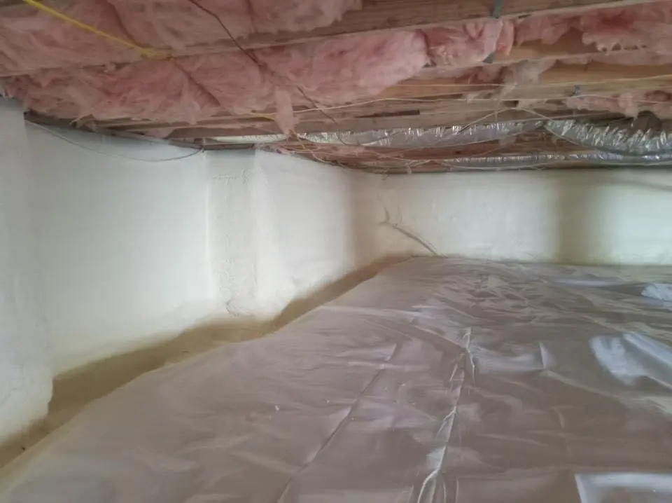 Crawl space encapsulation with closed-cell spray foam for Spray Foam Roofing in Three Oaks